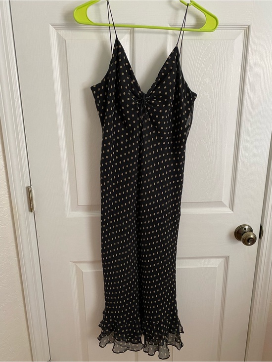 Ralph Lauren Dresses & Skirts - Lauren Ralph Lauren 100% Silk Polka Dot Maxi Slip Dress | Size 10